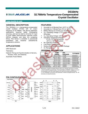 DS32KHZN/WBGA/T&R datasheet  